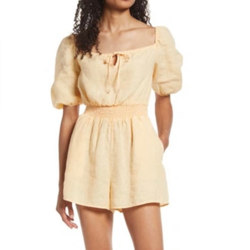 Adorable Bella Dahl Puff Sleeve Romper